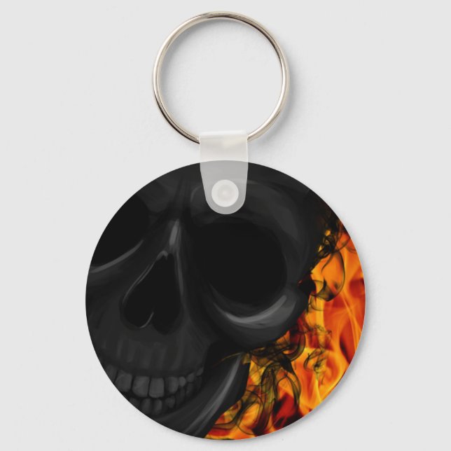 Fire skull key ring (Front)