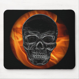 Fire Skull Mouse Pad