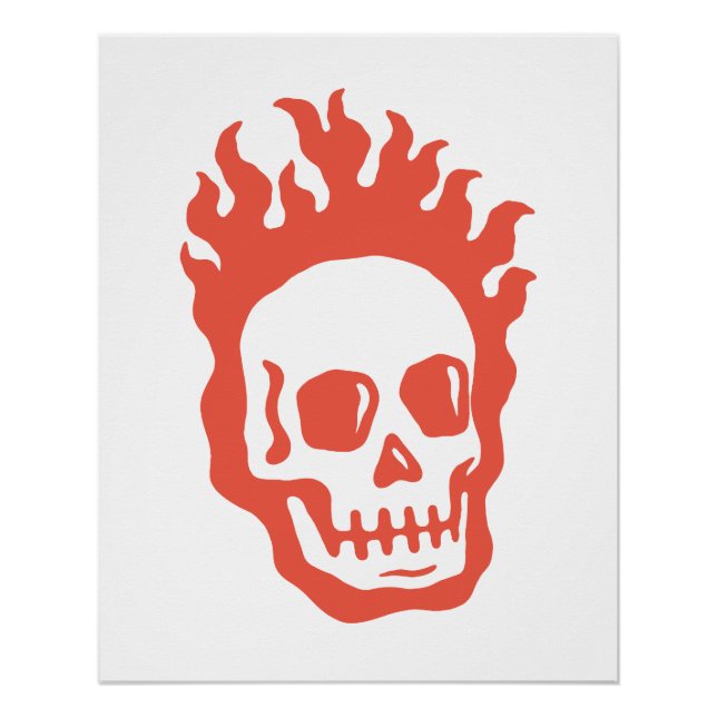Fire Skull Poster (Front)