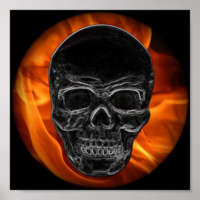 Fire Skull Poster (Front)