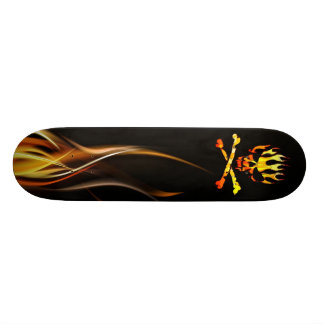 Fire Skull Skateboard