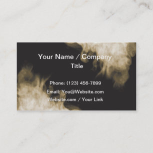 Fire smoke business card