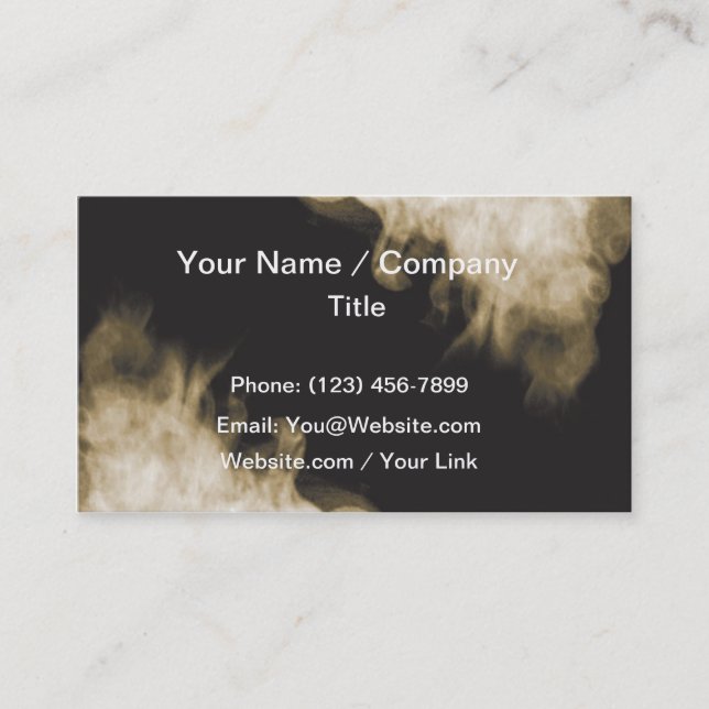 Fire smoke business card (Front)