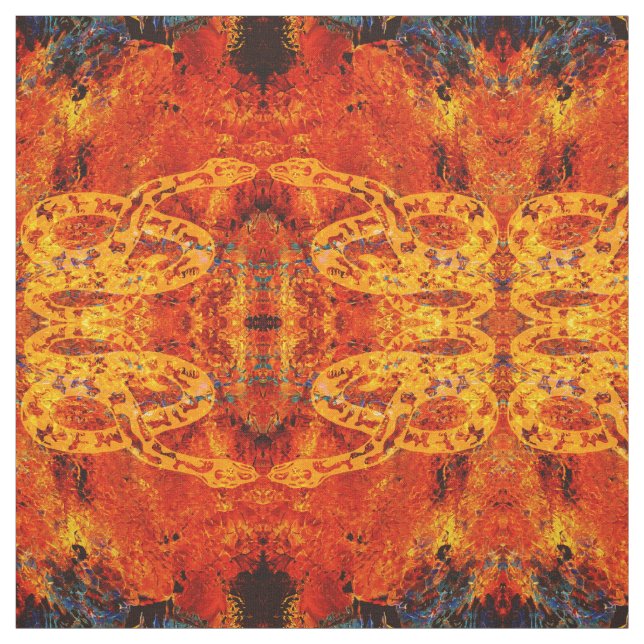 FIRE SNAKE! FABRIC (Swatch)