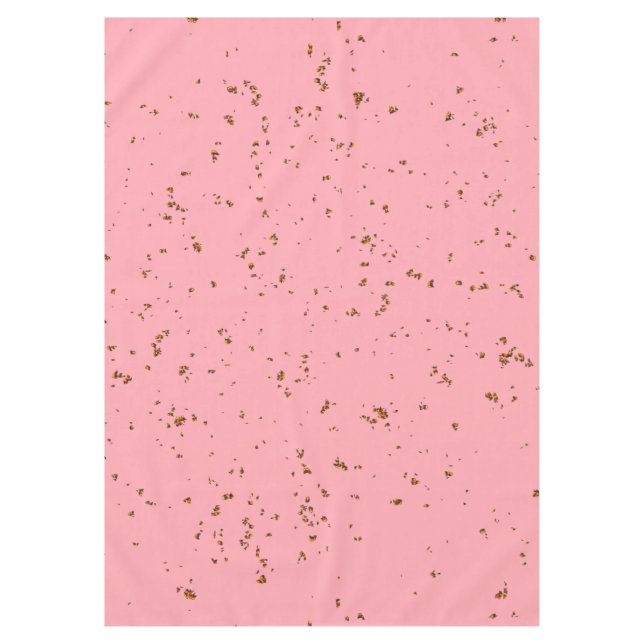 Fire Sparks Overlay Your Photo Blush Pink Tablecloth (Front)
