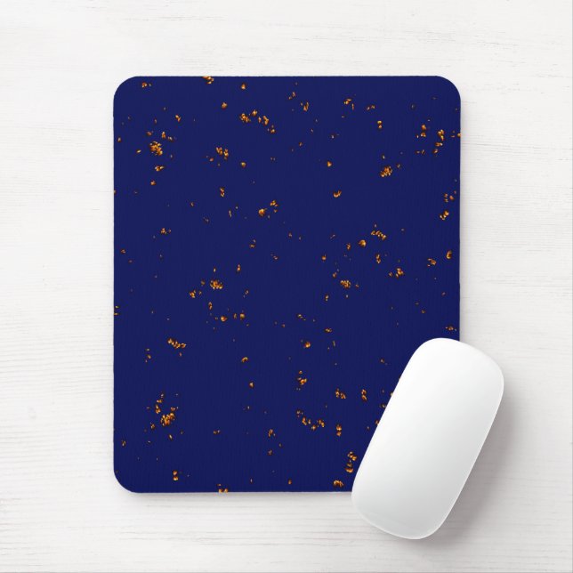 Fire Sparks Overlay Your Photo Bonfire Ashes Blue Mouse Pad (With Mouse)