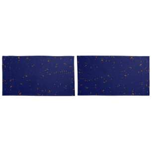 Fire Sparks Overlay Your Photo Bonfire Ashes Blue Pillowcase
