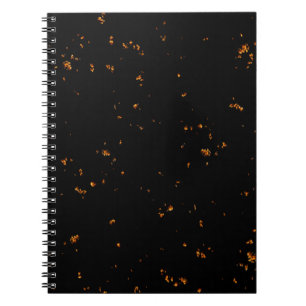 Fire Sparks Overlay Your Photo Burning Ashes Black Notebook