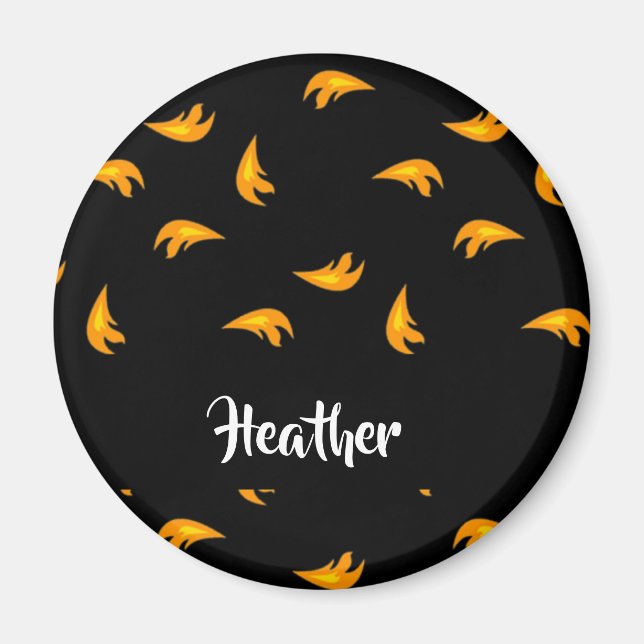 Fire sparks pattern magnet (Front)