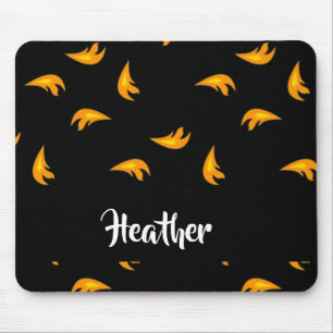Fire sparks pattern mouse pad