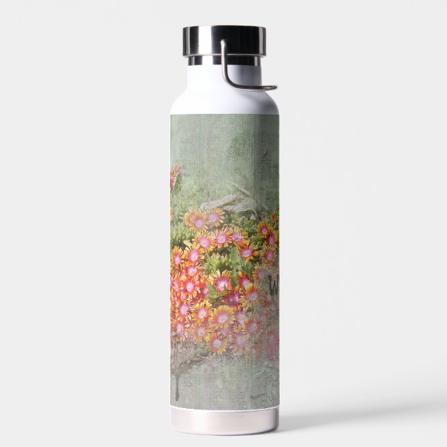 Fire Spinner Ice plant  Water Bottle (Left)