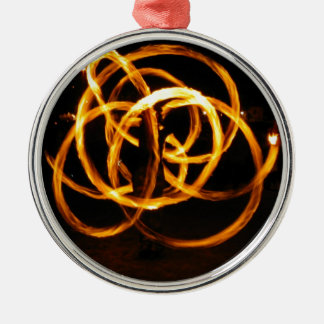 Fire Spinning - Celtic Knot Metal Tree Decoration
