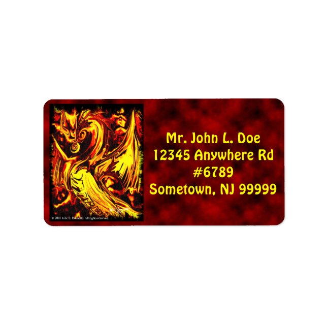 Fire Spirit Address Label (Front)