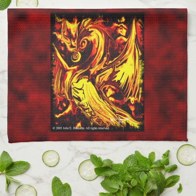 Fire Spirit Kitchen Towel (Folded)
