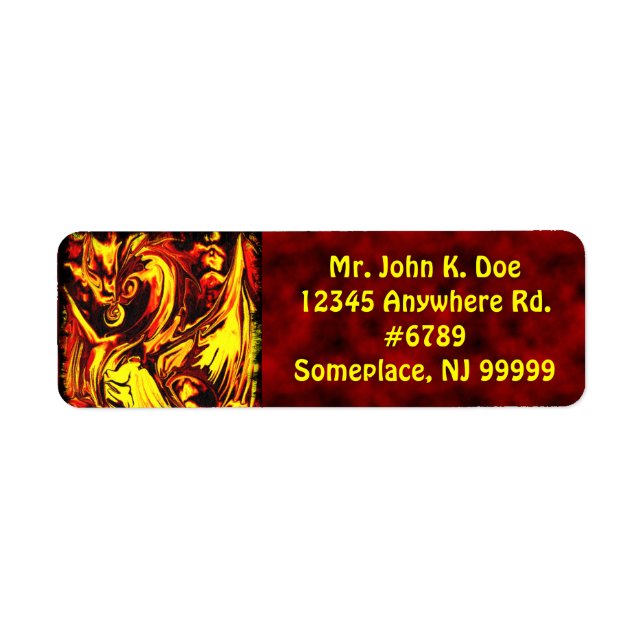 Fire Spirit Return Address Label (Front)