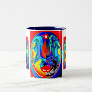 Fire spirit Two-Tone coffee mug