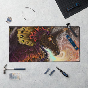 Fire Spitter Dragon Desk Mat