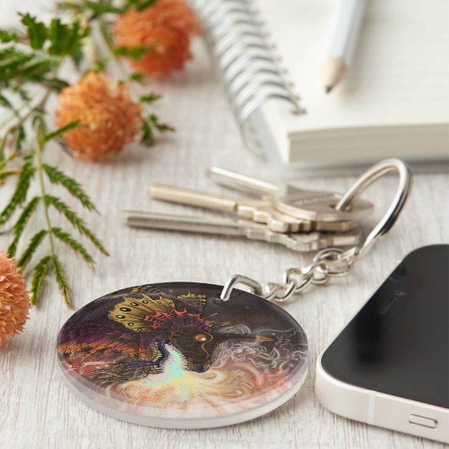 Fire Spitter Dragon  Key Ring (Front Right)