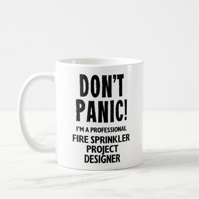Fire Sprinkler Project Designer Coffee Mug (Left)