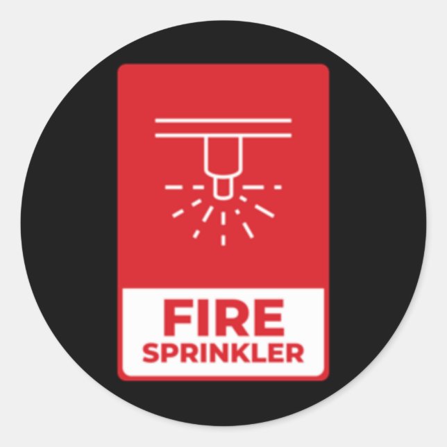 Fire Sprinkler Sticker  (Front)