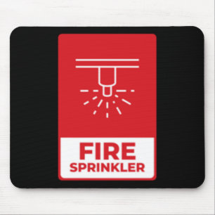 Fire Sprinkler Sticker Mouse Pad