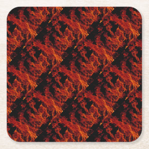 Fire Square Paper Coaster
