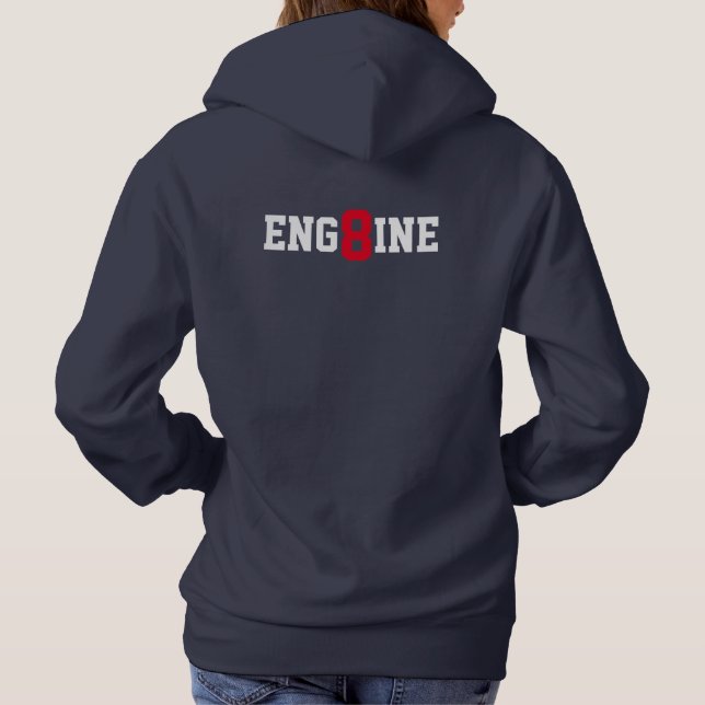 Fire Station 8 Woman's Hoodie (Back)