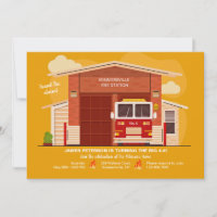 Fire Station Invitation