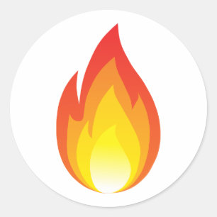 Fire sticker