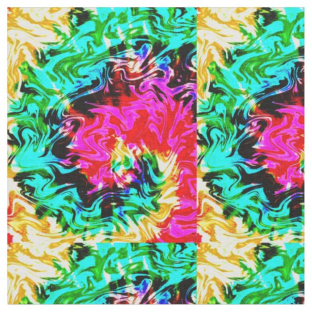 Fire Storm Tie Dye, Fabric (Close Up)