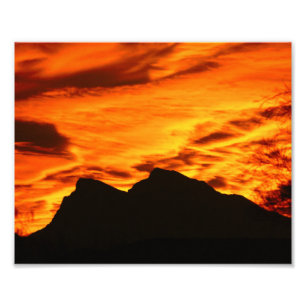 Fire Sunset Photo Print
