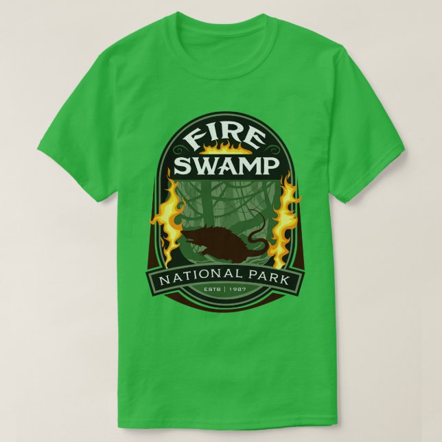 Fire Swamp National Park T-Shirt (Design Front)
