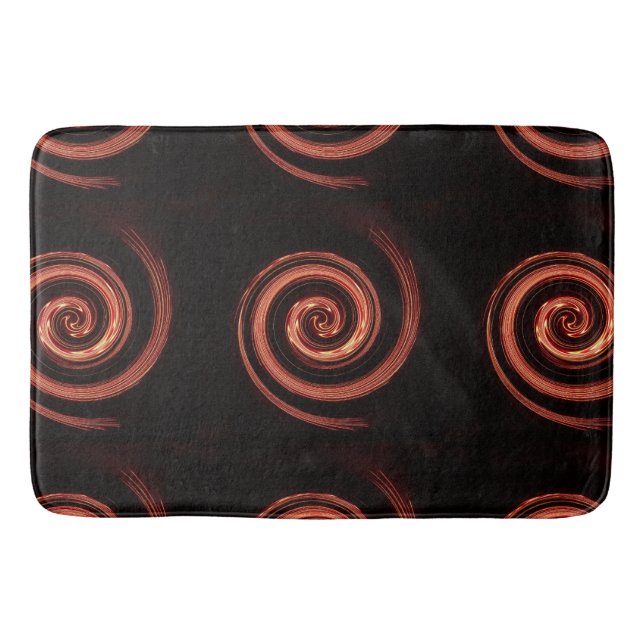 Fire Swirl Bath Mat (Front)