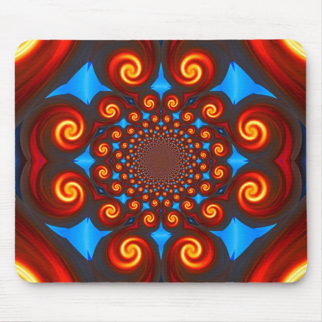 Fire Swirls Mousepad (Front)