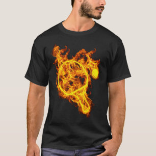 Fire Table Tennis Bat Ping Pong basketball gift sy T-Shirt