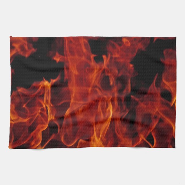 Fire Tea Towel (Horizontal)