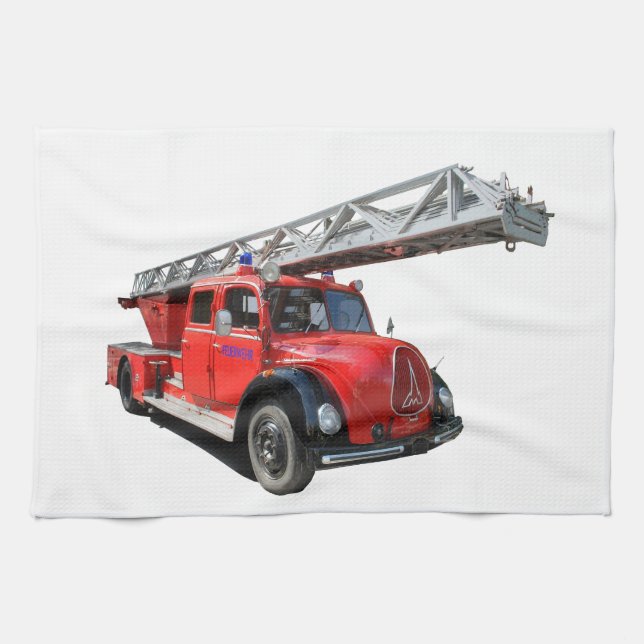 fire tea towel (Horizontal)