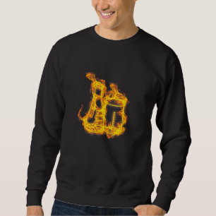 Fire Test Tube Flames Science Kit Teacher Scientis Sweatshirt