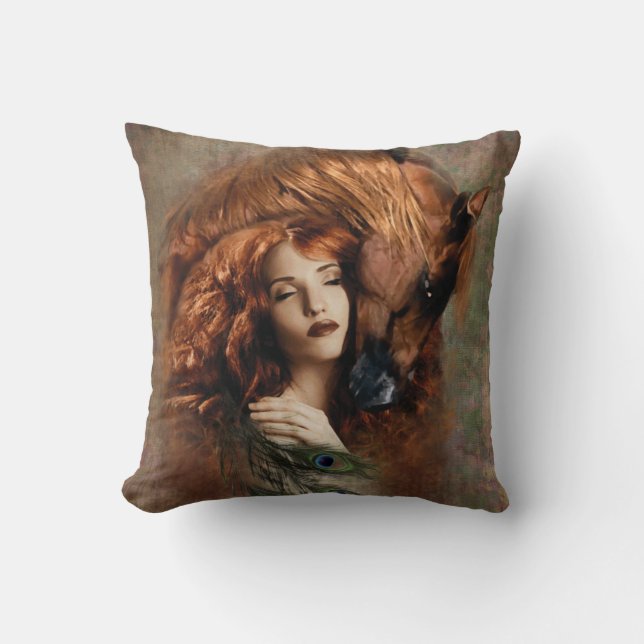 FIRE - Throw Pillow (Front)