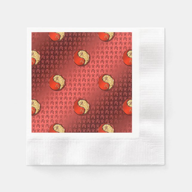 Fire Tiger Napkin (Front)