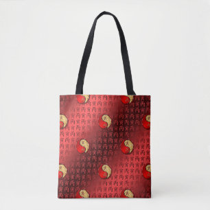 Fire Tiger Tote Bag