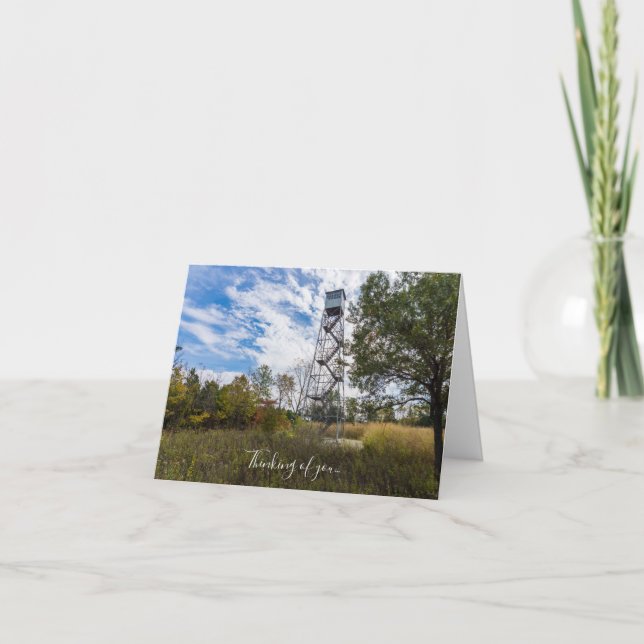 Fire Tower Runge Thinking Of You Card (Front)