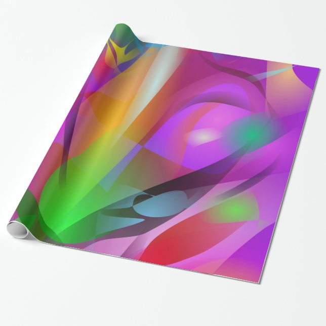 Fire Tree Wrapping Paper (Unrolled)