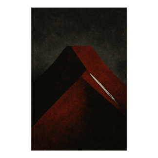 Fire Triangle - Abstract Volcanic Poster