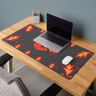 fire troll desk mat