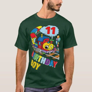 Fire Truck 11 Year Old Firefighter 11th Birthday B T-Shirt