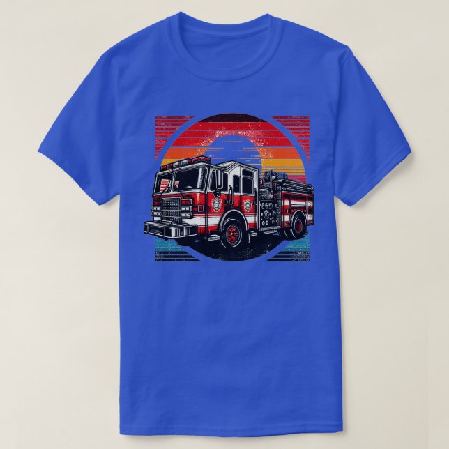 Fire Truck 12 T-Shirt (Design Front)