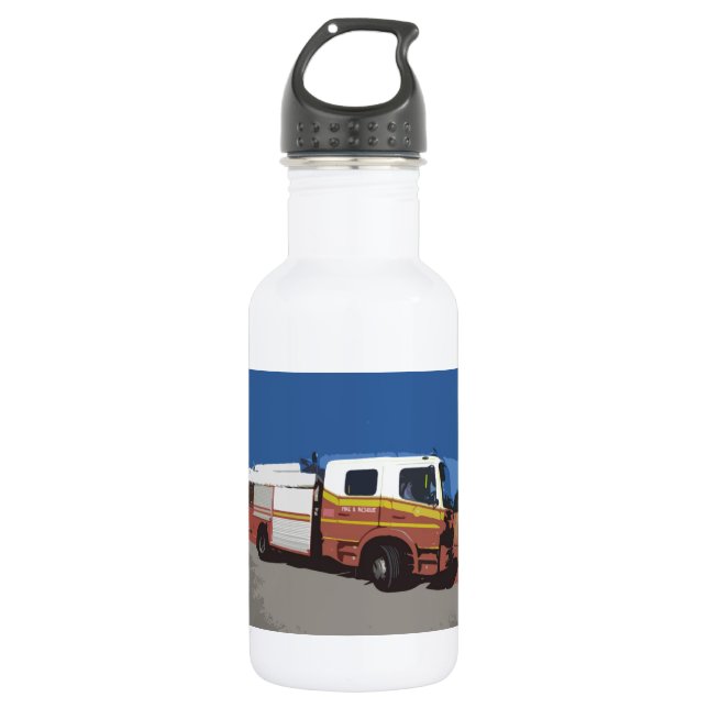 Fire Truck 532 Ml Water Bottle (Front)