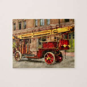 Fire Truck - An electric ladder truck 1907 Jigsaw Puzzle