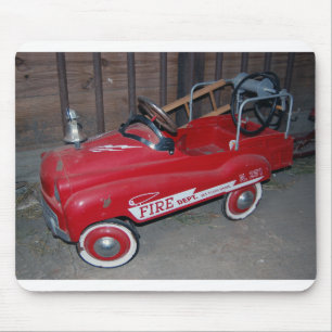 Fire Truck Antique Children's toy Mouse Pad